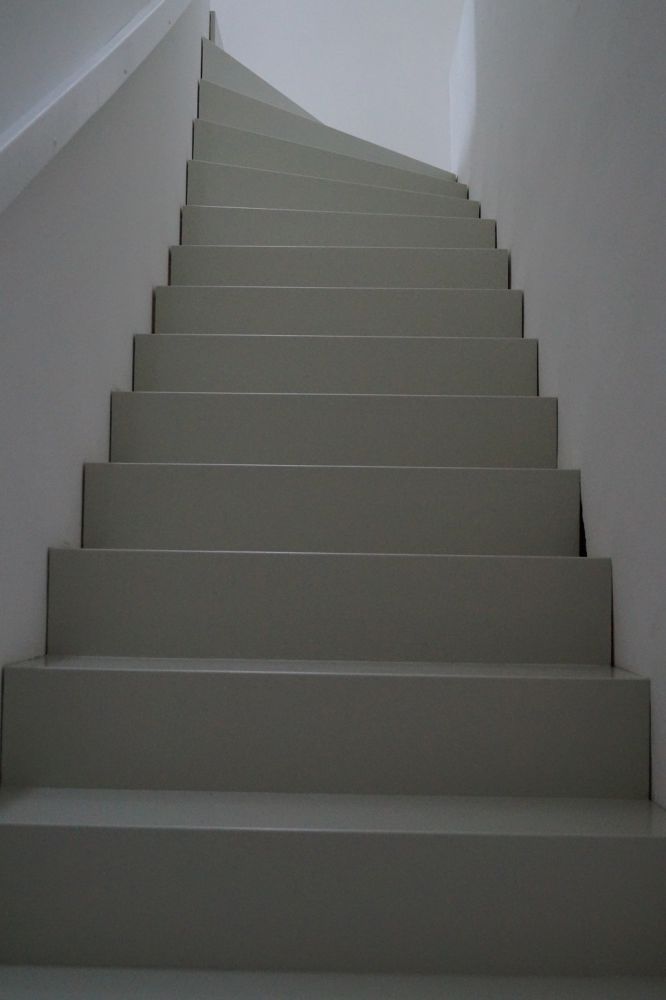 Treppe aufgesattelt